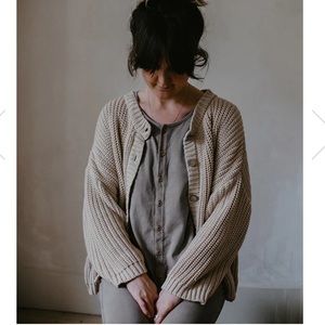 the simple folk co chunky cardigan